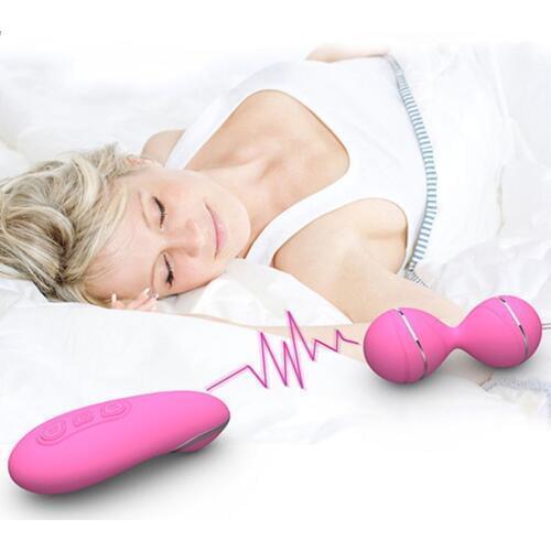 Silicone Kegel Balls Vaginal Tight Exercise Vibrating Eggs Wireless Remote Vibrator Ben Wa Balls Sex Toys For Women Masturbator