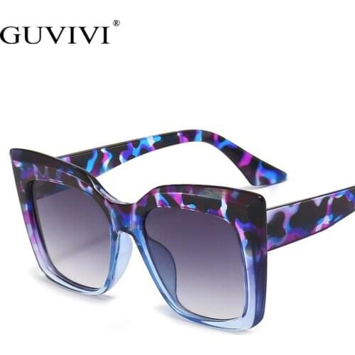 Fashion Oversized Cateye Sunglasses Women Men Punk Square Sun Glasses Shades Eyewear Female Luxury Brand Designer Glasses UV400