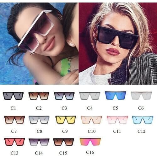 Rectangle Shades for Women Wholesale Square Sunglasses Women Retro One Piece Glasses Bulk Sunglasses Female Men Goggle UV400