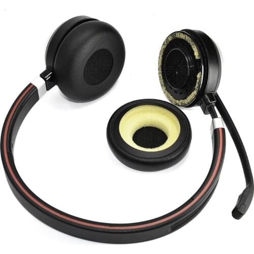 Earpad Compatible with -Jabra Evolve 20 2 Headphone Soft Sponge Cover Replacements Headphone Elastic Ear Easy to Install