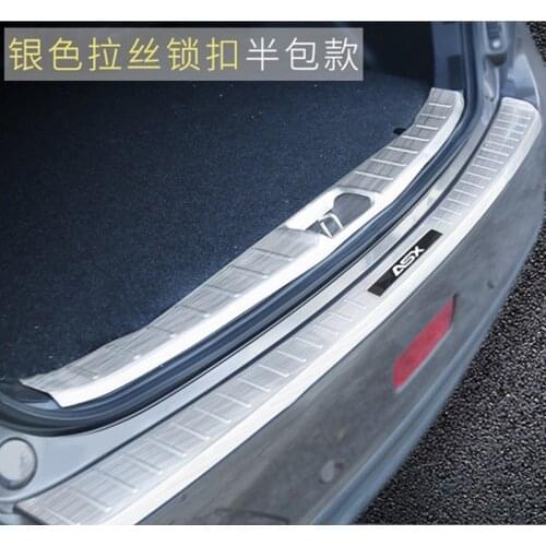 High-quality stainless steel Scuff Plate Rear bumper Protector Sill FOR 2016- 2018 Mitsubishi ASX