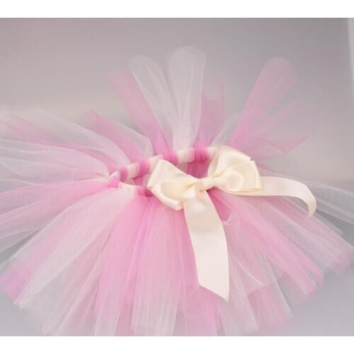 Ivory/Mauve Fluffy Tutu Skirt for Girls Baby Birthday Party Skirt Dance School Performance Kids Halloween Unicorn Costume 0-12Y