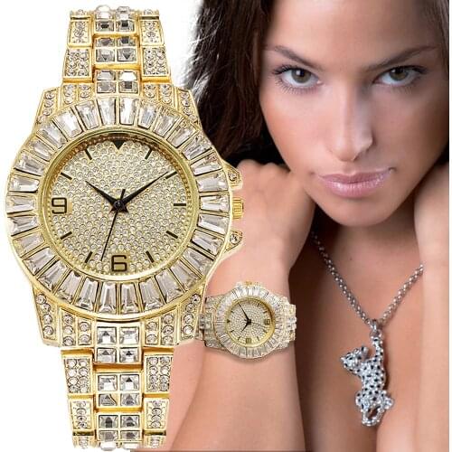 Shining Gypsophila Women Watches crystal Ladies Quartz Wristwatches Luxury Diamonds Style Casual Female Alloy Bracelet Clock