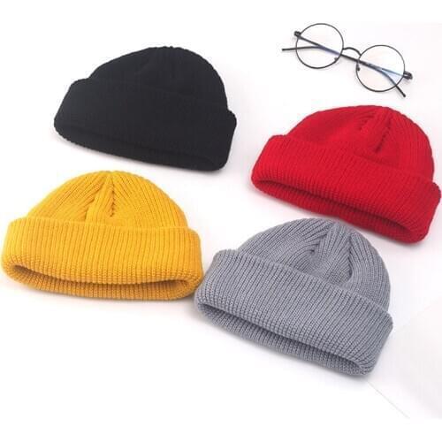 Winter Knitted Beanie Hat For Women Men Autumn Skullies Cap Cute Warmer Bonnet Ladies Ski Elastic Female Wool Blends Hats 2020