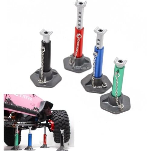 2PCS/Lot Metal Jack Stands Repairing Tool 61mm-88mm for 1/10 1:10 Rc Car Truck Crawler Axial SCX10 TRX4 90046 D90 Vehicles