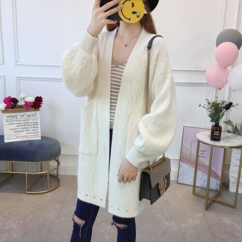 2018 Poncho Blusas De Inverno Feminina New Pattern Korean Fund Joker Sleeve Sweater Woman Cardigan Knitting Loose Coat