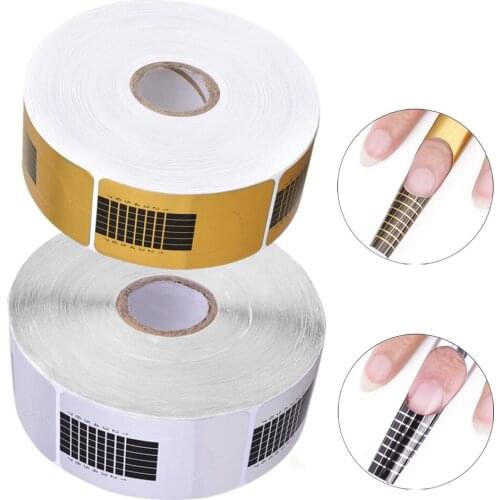 500pcs Professional French Nail Form Tips Nails Extension Set Acrylic Nails Sticker DIY Design Nail Art Tools