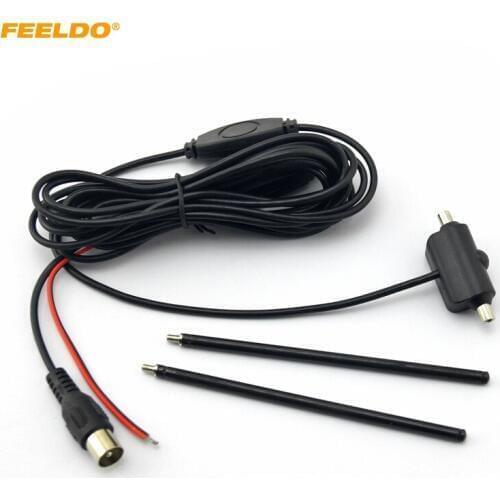 FEELDO Car IEC Active antenna with built-in amplifier for digital TV #FD-911