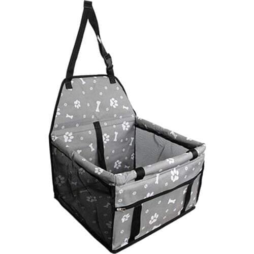 Dog Car Seat Upgrade Deluxe Portable Pet Dog Booster Car Seat with Clip-On Safety Leash and Dog Blanket,Perfect for Small and Me