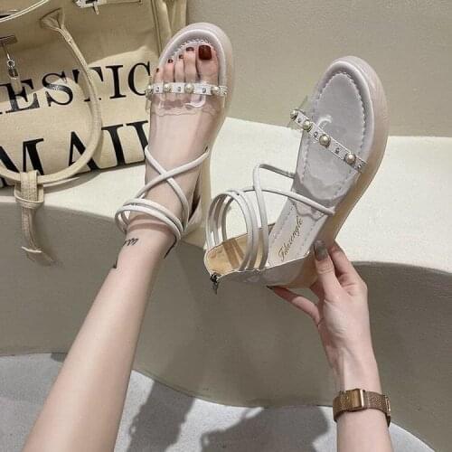 Shoes Women Slippers Zipper Sandals Womens New Flat Heel Sandals Summer 2021 Sandales Femmes