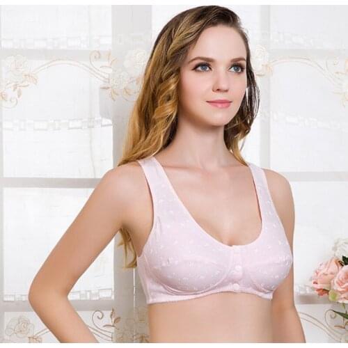 Soft Women Breast feeding Maternity Bra Tops 3 Buttons Pregnant Feeding Bras Wholesale