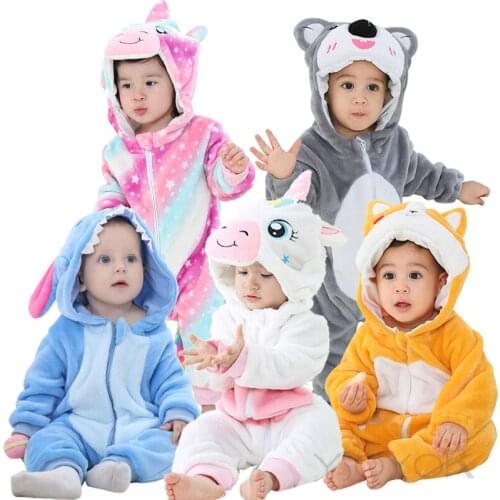 Baby rompers boy girl clothes new born baby costume jumpsuit Infant onesies winter unicorn pajamas roupas de bebe recem nascido