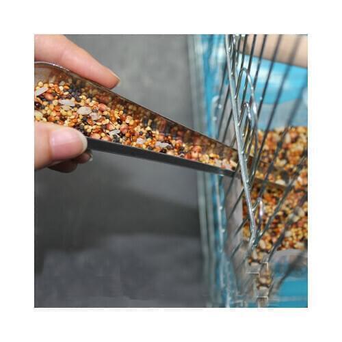 Bird cage stainless steel feeding device bird supplies feeding device tiger parrot thrush eyebrow automatic feeding device