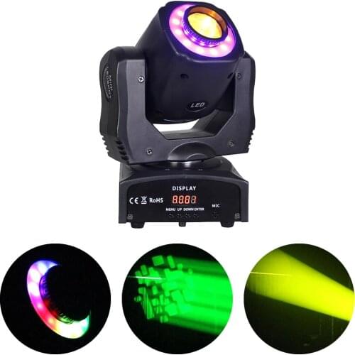 LED 60W Mini DMX512 Gobo Moving Head Spot Light Club Dj Stage Lighting Party Disco Moving Heads Light Led Party Effect Show Lamp