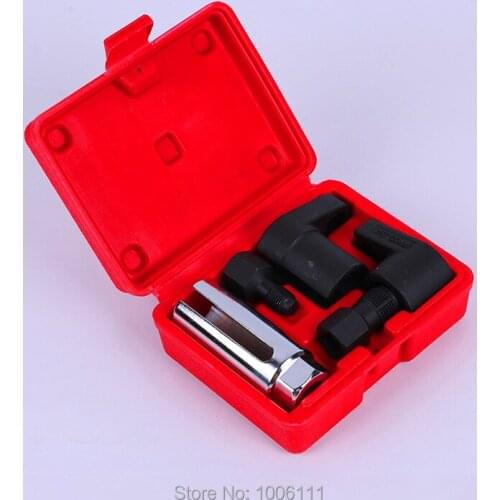 5PCS 22mm Oxygen Vacuum Lambda Sensor Remove Socket Set Kit Thread Chasers Spark Plug Car Tools