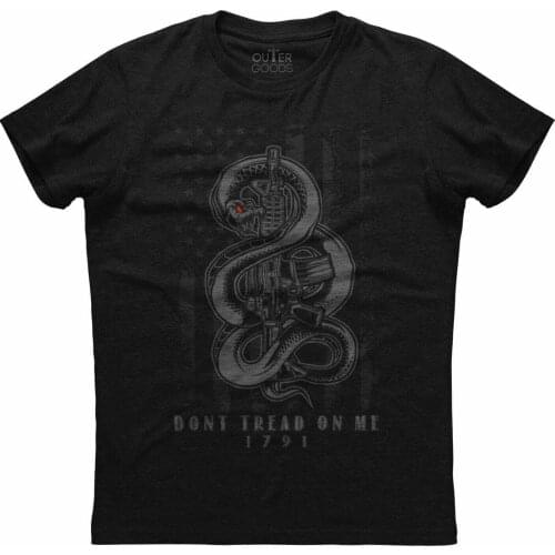 Don't Tread On Me. 1791 American 2nd Amendment Patriotic T-Shirt. Summer Cotton O-Neck Short Sleeve Mens T Shirt New S-3XL
