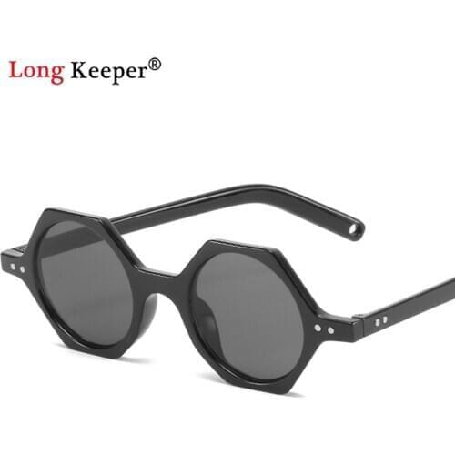 Oversize Hexagon Sunglasses Women Vintage Travel Glasses Men Polygon Sun Glasses Fashion Female Square Frame Eyewear Gafas UV400