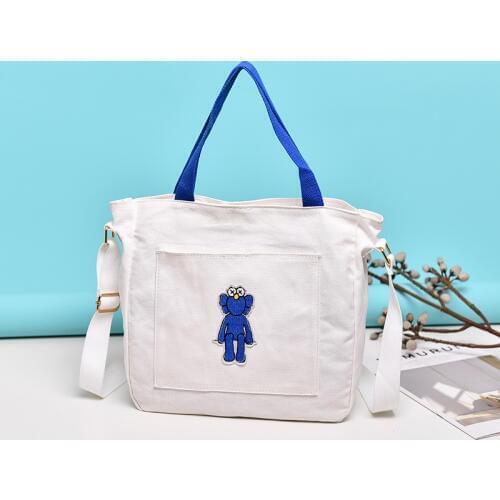 New Style 2019 Student Fresh Fashion Tide Lazy Wind Canvas Baggage Girls One Shoulder Sloping Large Capacity Japanese Series