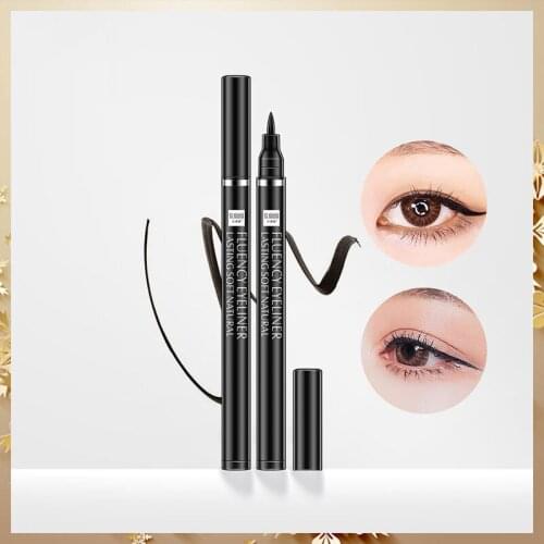 Eye liner waterproof eye liner stamp liquid cosmetics eyliner pencil black make up eye liner pen Long-lasting Fast Dry