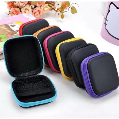 Portable EVA Earphone Protective Bag Box Digital Charger Headphone Storage Bag Usb Data Cable Organizer Carrying Pouch