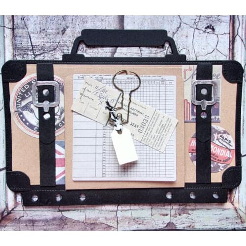 Cutting dies Suitecase Planner Journaling dies Album Scrapbook Cardmaking Paper craft Surprise Creation dies DIY stencil