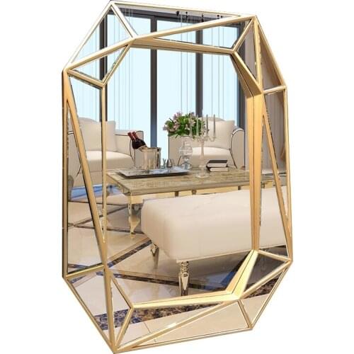 European Style Modern Classic Bathroom Mirror Make-up Mirror Wall Decor Living Room Ornaments