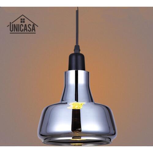Glass Shade LED Modern Pendant Lights Antique Kitchen Island Office Home Lighting Fixtures Industrial Wood Pendant Ceiling Lamp