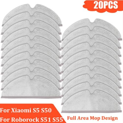 New Cleaner Robot Mop Cloths Rags For XiaoMi Roborock S5 Max Pure S6 Max S51 S50 S55 For Xiaowa E25 E35 Vacuum Cleaner Parts