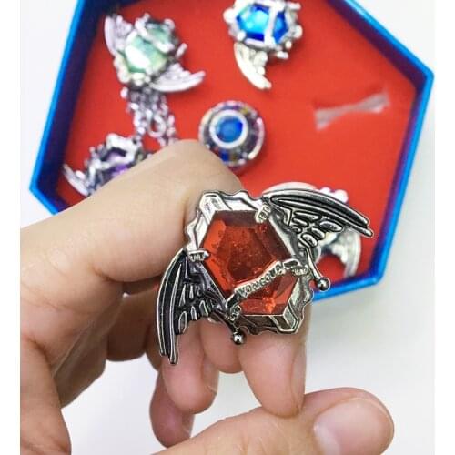 2style Katekyo Hitman Reborn Sawada Tsunayoshi rings Fashion jewelry ring pendant party Cosplay 7pcs For Gift