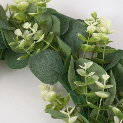 Green Leaf Wreath Large Door Wreath Home Wall Party Wedding Garland Decoration