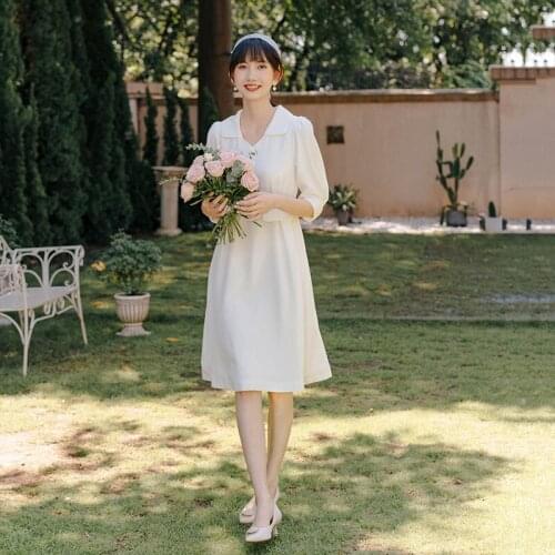 Sexy Hepburn Style Lapel Seven Points Sleeve Satin Evening Dress Women Back Zipper Formal Gowns Robe De Soiree Cheongsam 3XL