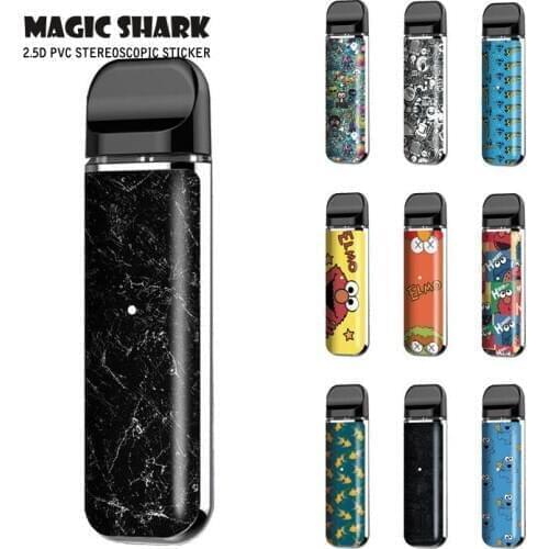 Gold Fish Elmo Stone Graffiti Sticker Case Wrap Film for Smok Novo Skin Vape Cover for Smok Novo