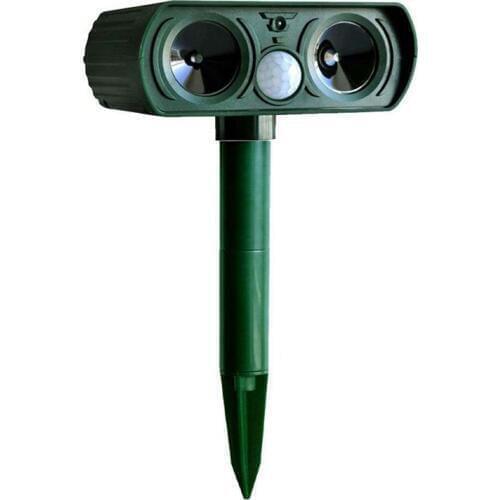 1PCS Solar Repellent Cat Repeller Scarer Dual Ultra Deterrent Garden Animal Chaser