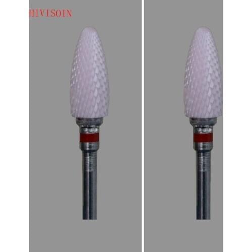 2Pcs/Lot Pink Zirconia Ceramic Dental Lab Burs - Bullet Shape - Cross cut XXF (2801.060)