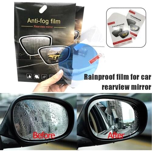 2pcs Car Rearview Mirror Film Anti Fog Glare Rainproof Waterproof Mirror Film For Car Rear View Mirrors Side Windowes F-best