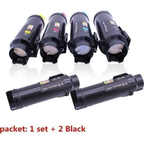 3 Black + 3 Color Toner Cartridge Compatible for Dell H625cdw H825cdw S2825cdn, Black 3000 pages, Cyan/Magenta/Yellow 2500 pages