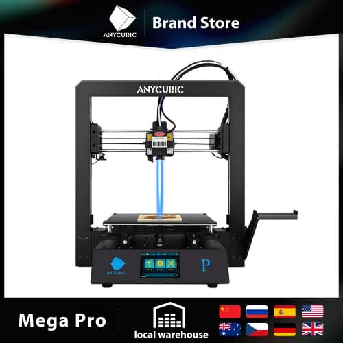 Anycubic Mega Pro 3D Printer Laser Engraving 2-in-1 Multi-function 3d printer Touch Screen Dual Gear Extruder 3d Drucker