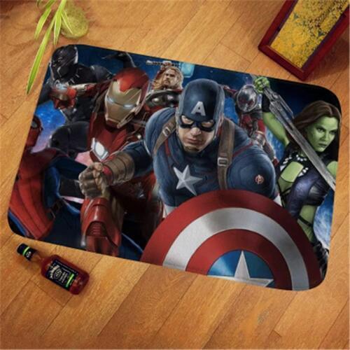 40x60cm The Avengers Hero Door Mat Kids Playmat Rug Carpet Floor Bedroom Doormat Non-slip Mat Cartoon Gift