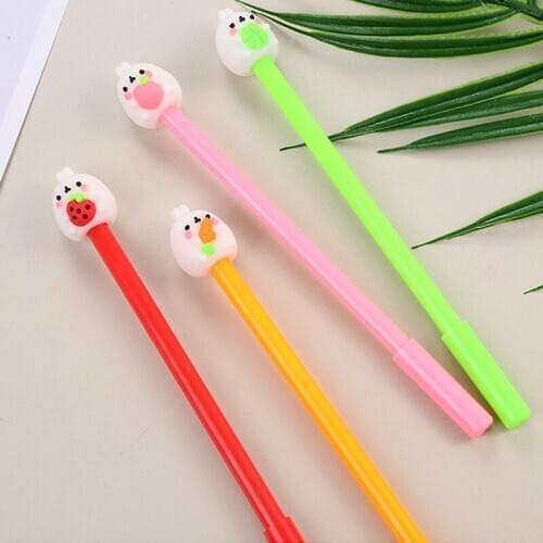 60Pcs 0.5mm Cute signing pen Creative Simplicity Gel Pen Ink Pen Promotional Gift Stationery School & Office Supply
