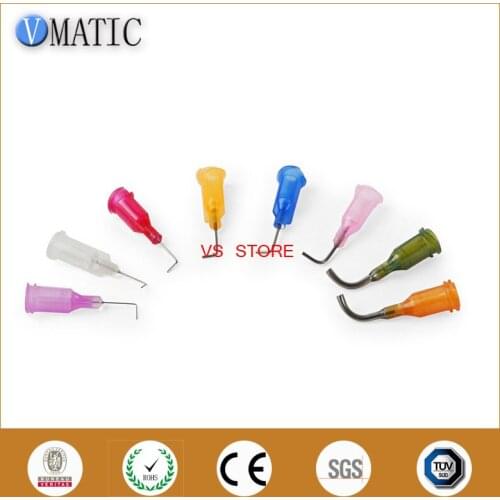 Free Shipping 100Pcs Te 90 Degree Bent Glue Dispensing Needle 1/2 Inch