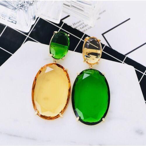 HIBRIDE Elegant Water Drop Shaped AAA Cubic Zirconia Crystal Bridal Drop Earrings Luxury Wedding Jewelry for Brides Bijoux E-622