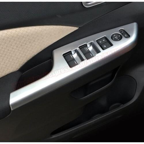 4Pcs Car ABS Chrome Window Switch Button For Honda CRV CR-V 2012 2013 2014 2015 2016