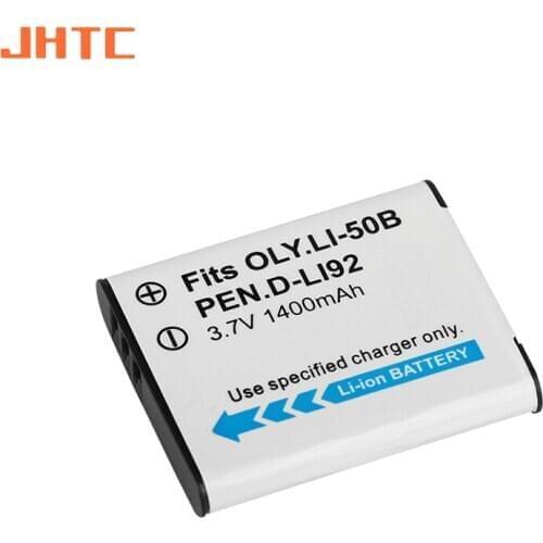 LI-50B LI50B LI 50B D-LI92 Camera Batter 1400mah for Pentax D-LI92 XZ-1 XZ-10 SP-800UZ SZ-30MR 9000 9010 Batteries