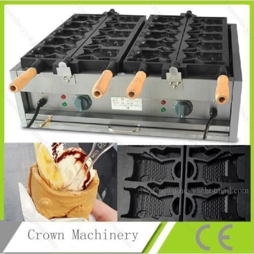 Fish Machine Baker Iron Mold; Electric Ice cream Fish Taiyaki Maker