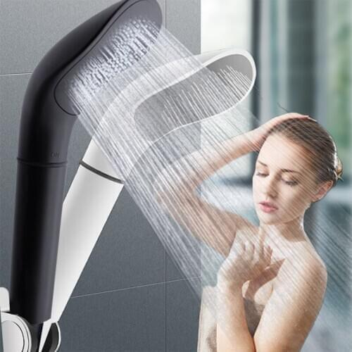 High Pressure Rainfall Shower Head Single Handheld Purify Filter Spray Nozzle Water Saving Heater Household Bathroom Accessories