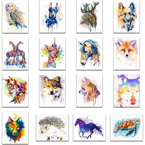 Full Round Diamond mosaic horse Full Square Diamond embroidery Colorful dogs 5D DIY Diamond painting Cross stitch animal Cats