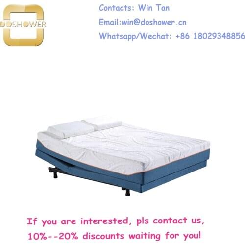 Foldable soft bed of adjustable memory foam home bed for luxury bedding sets home