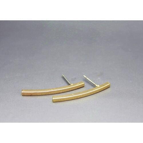 SMJEL Fashion Jewelry New Long Curved Bar stud Earrings for Women Simple Bar Earings Party Gifts S080