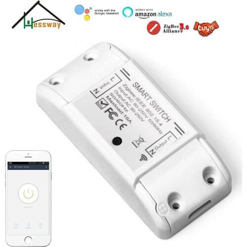 Light ON/OFF Zigbee Diy Smart Switch for Mini Breaker Module Works with Alexa Google Home