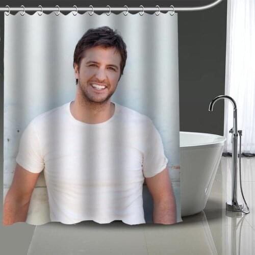 Luke Bryan Shower Curtain Waterproof Curtains Bathroom Decor with Hooks Custom your image 165X180cm180X200cm